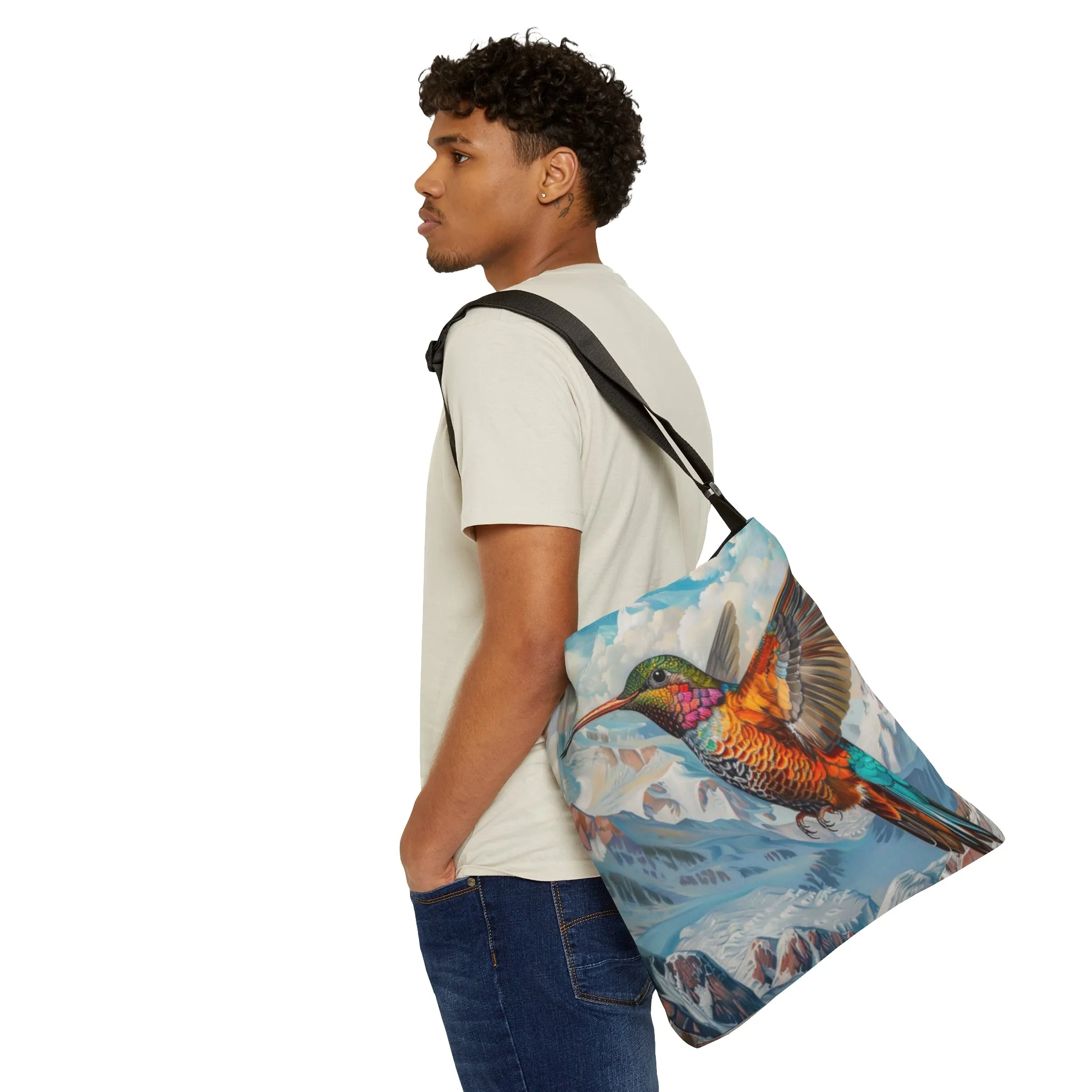Hummingbird Adjustable Tote Bag