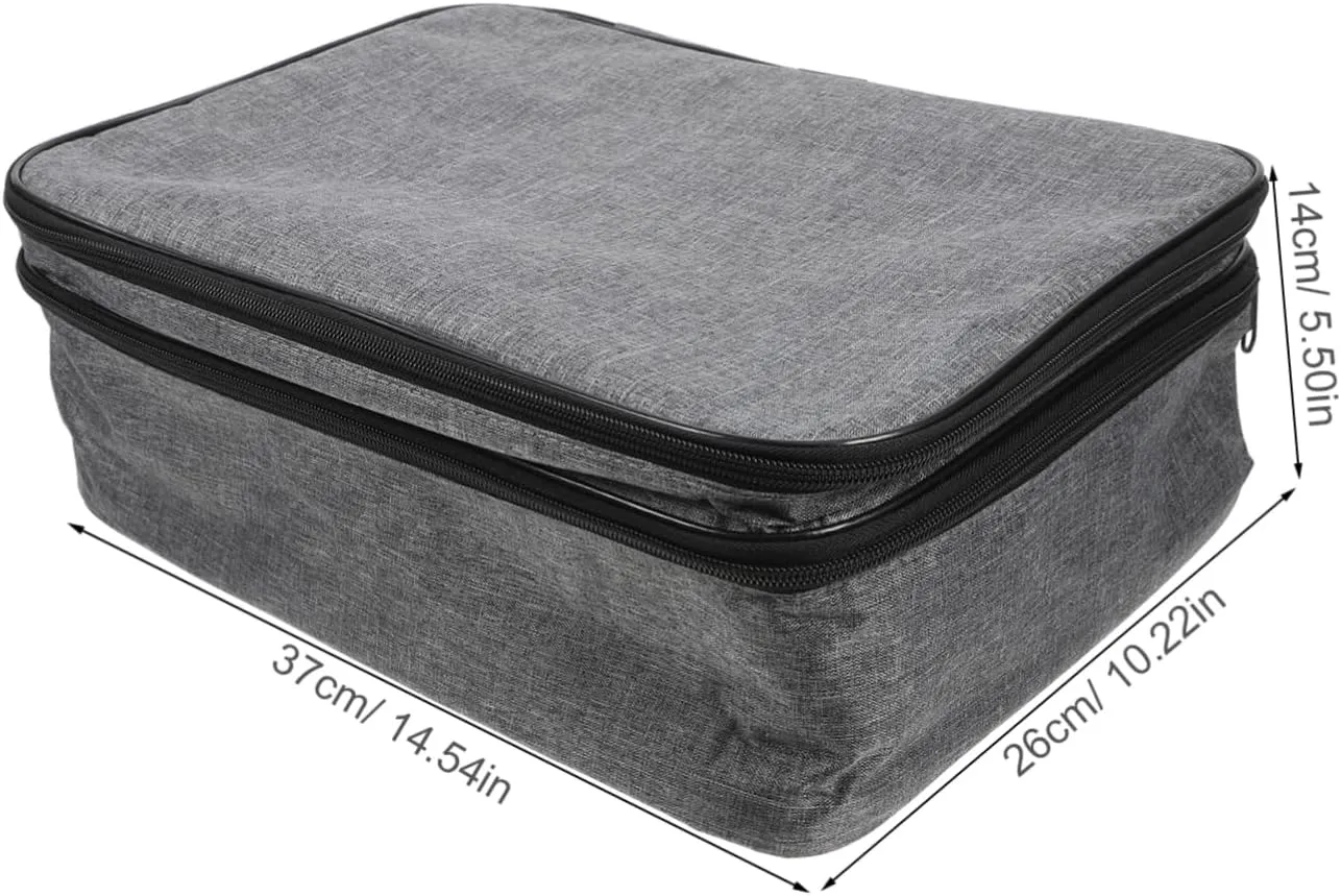Id Card Holder Lock Large Capacity Document Bag Storage Pouch for Business Multifunctional Bag