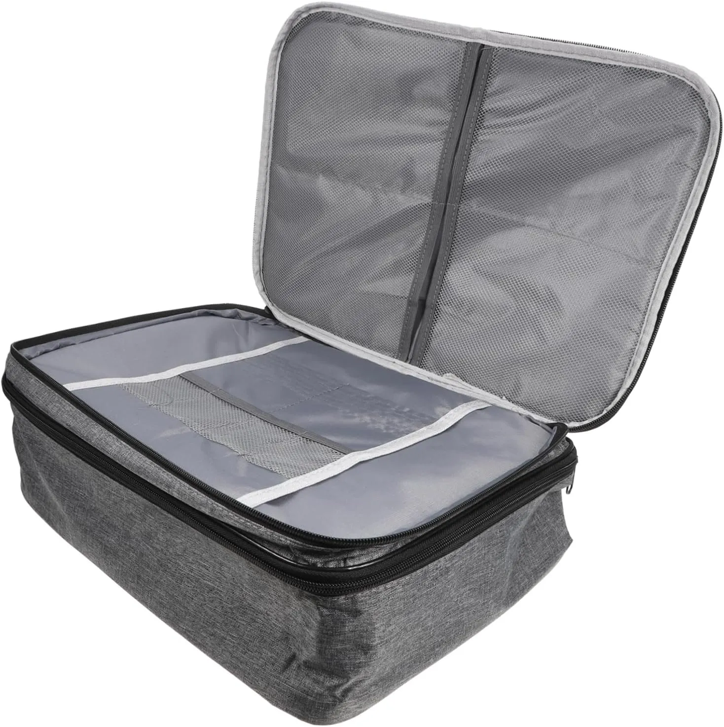 Id Card Holder Lock Large Capacity Document Bag Storage Pouch for Business Multifunctional Bag