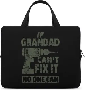 If Grandad Can't Fix It Laptop Bag Lightweight Computer Bag Laptop Carrying Case Handbag for Work Business