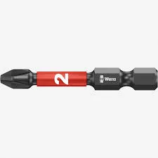 IMPAKTOR PH#2 x 50mm Phillips Diamond Coated Power Bit (WERA)