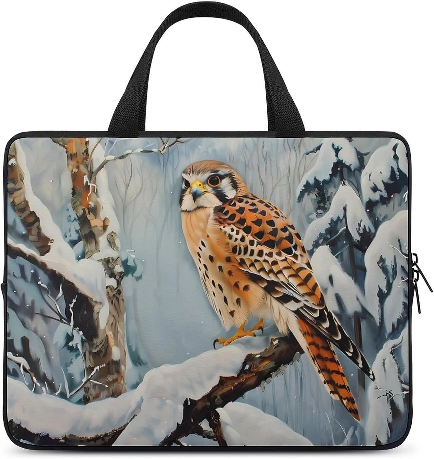 In Snowscape Kestrel Laptop Tote Bag Portable Notebook Carrying Case Computer Protective Briefcase