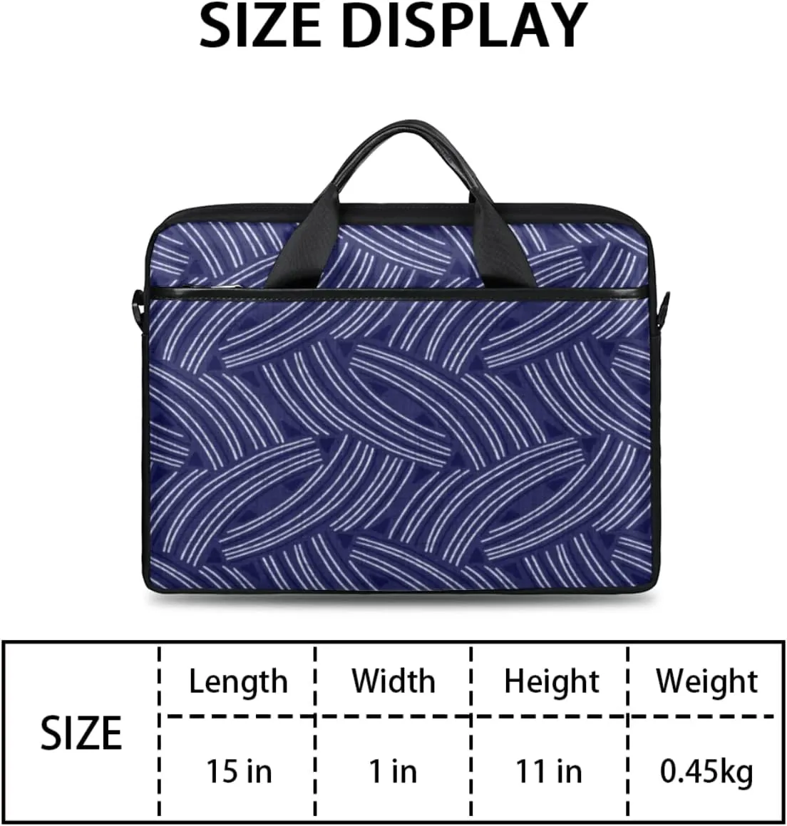 Independence Day Vintage Star Laptop Shoulder Messenger Bag Waterproof Laptop Briefcase Handle Padded Strap