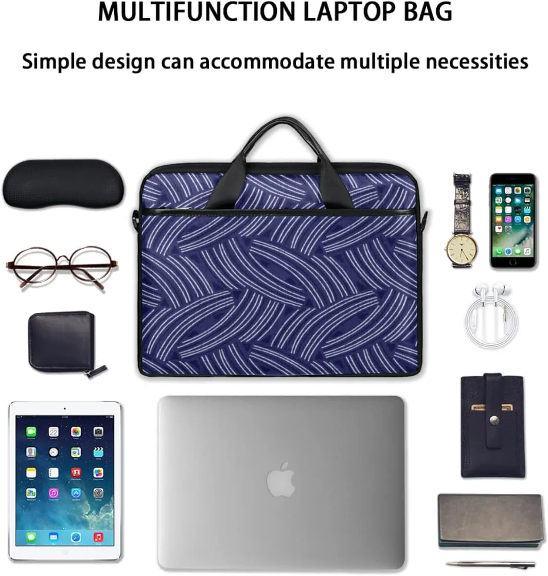 Independence Day Vintage Star Laptop Shoulder Messenger Bag Waterproof Laptop Briefcase Handle Padded Strap