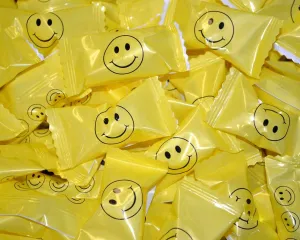 Individually Wrapped Smiley Face Buttermints