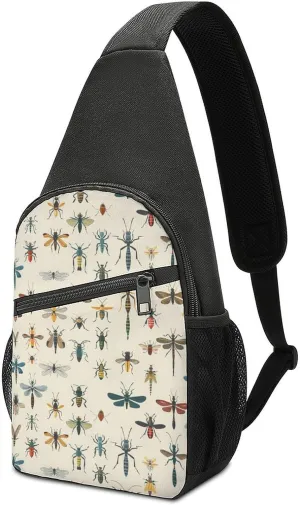 Insect Crossbody Bags for Women Men Sling Bag Bakpack Shoulder Bag Travel Hiking Daypack