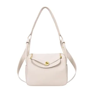 Iqaluit Women's Faux Leather Large Shoulder Strap Bag White