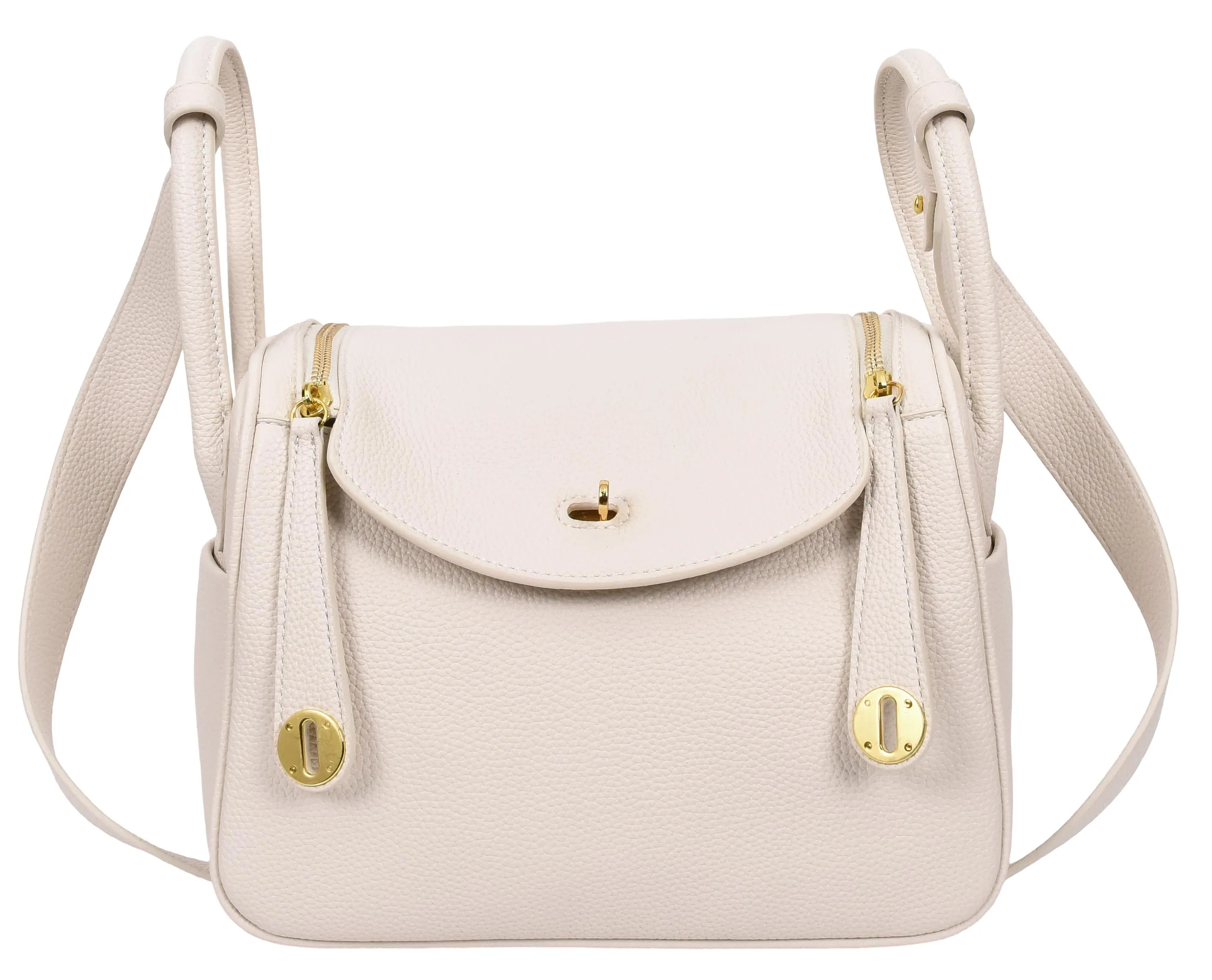 Iqaluit Women's Faux Leather Large Shoulder Strap Bag White