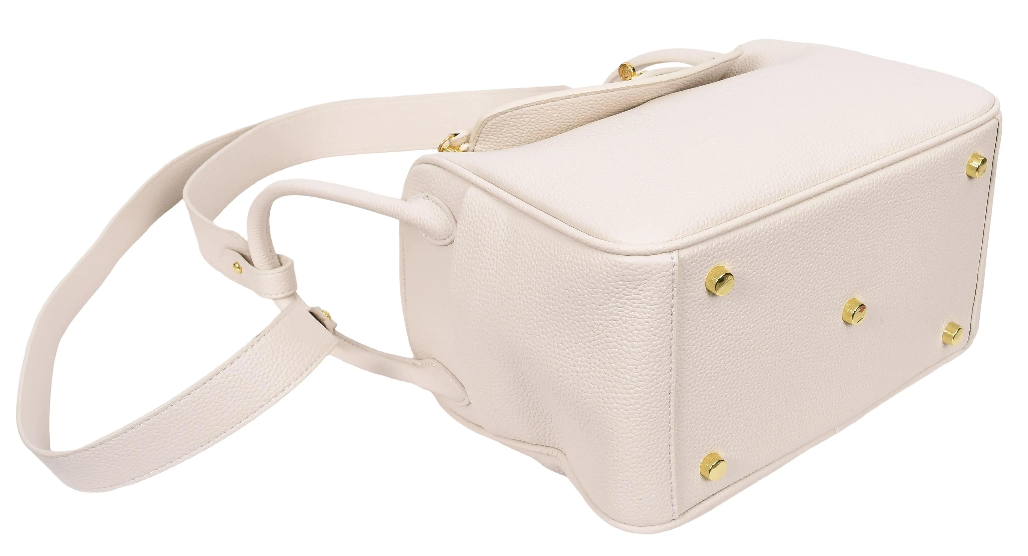 Iqaluit Women's Faux Leather Large Shoulder Strap Bag White