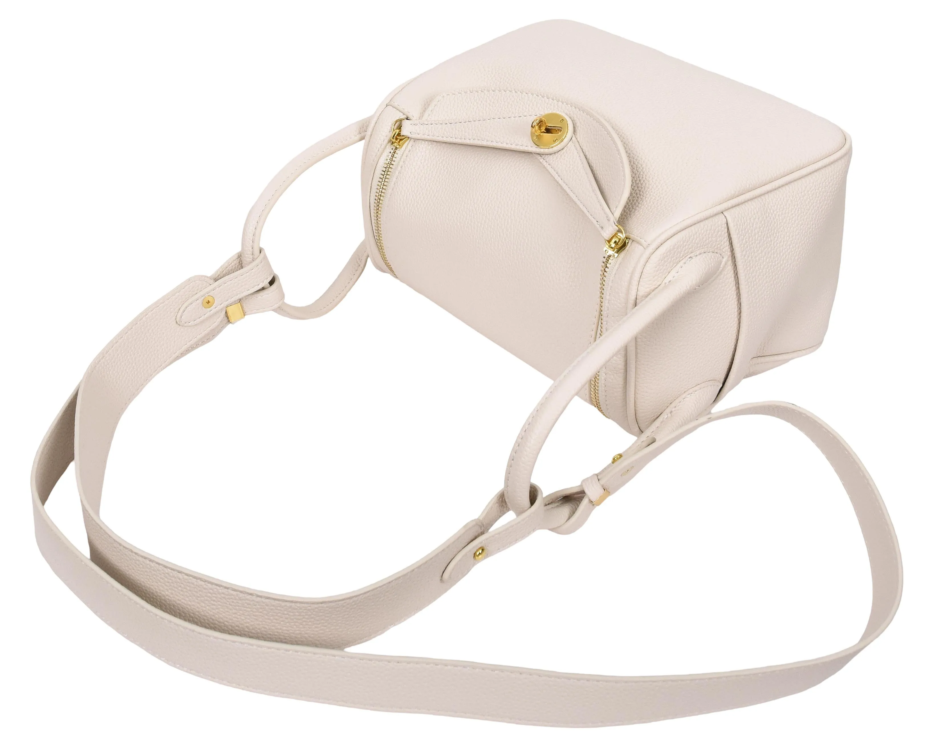 Iqaluit Women's Faux Leather Large Shoulder Strap Bag White