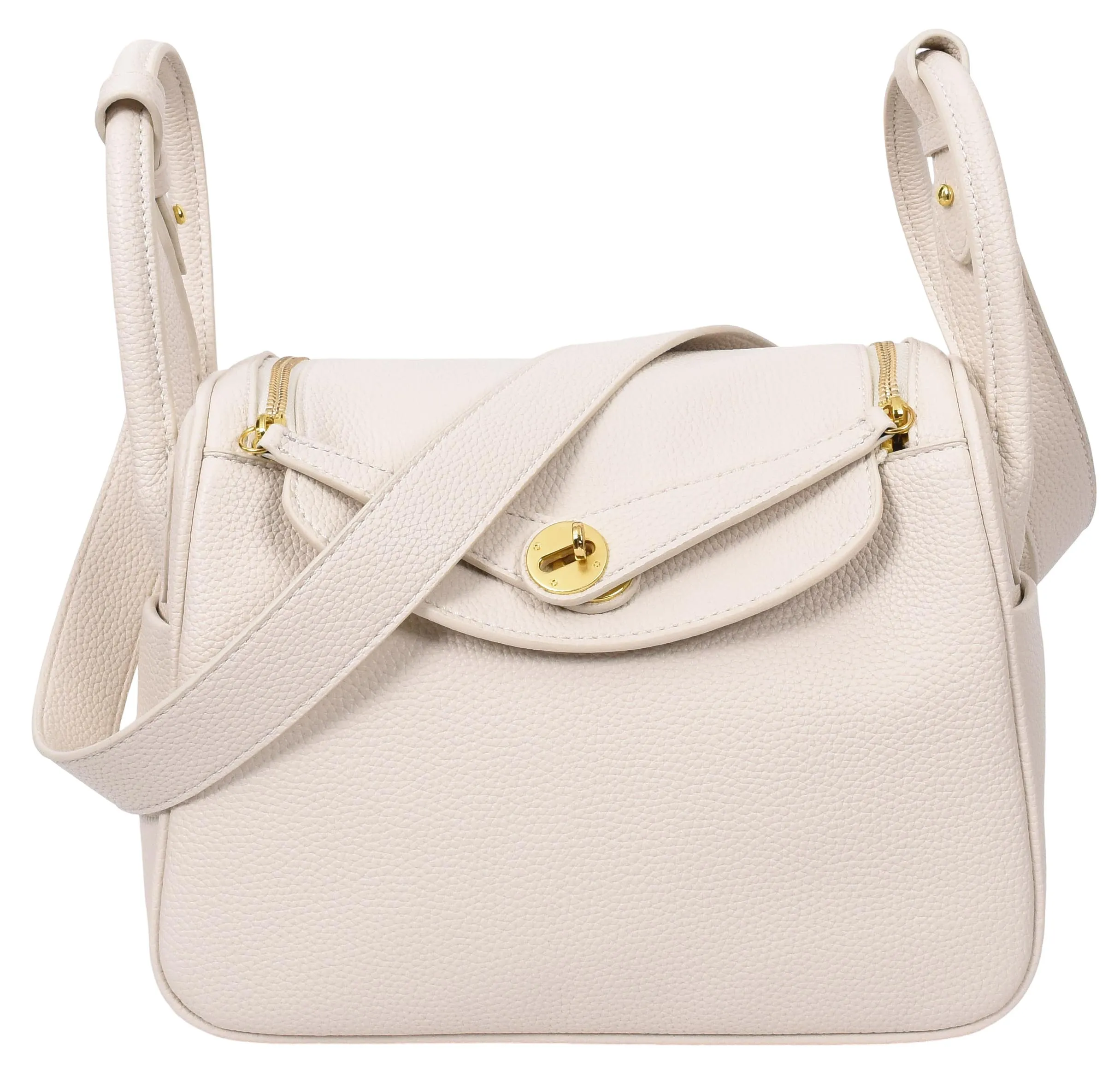Iqaluit Women's Faux Leather Large Shoulder Strap Bag White