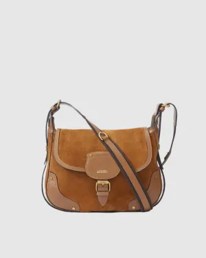 Isabel Marant Sierra Shoulder Strap Bag in Cognac