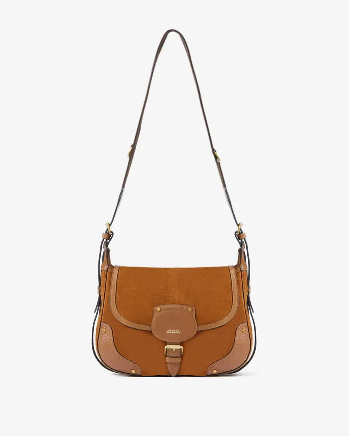 Isabel Marant Sierra Shoulder Strap Bag in Cognac