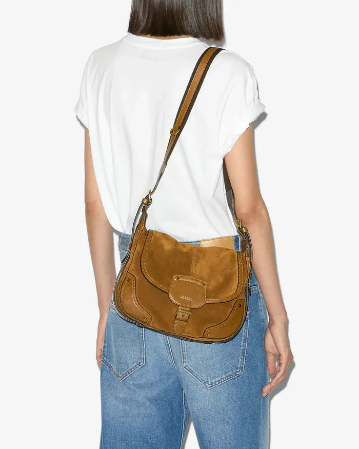 Isabel Marant Sierra Shoulder Strap Bag in Cognac