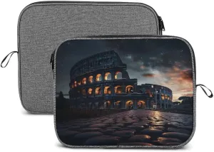 Italy Ancient Roman Landmarks Night Laptop Sleeve Notebook Computer Pocket Case Tablet Briefcase Carrying Bag Protective Case 14inch