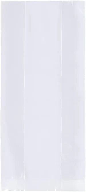 JAM Paper Cello Bags - Medium - 3 1/2 x 2 x 7 1/2 - Clear - Bulk 100 Bags/Pack