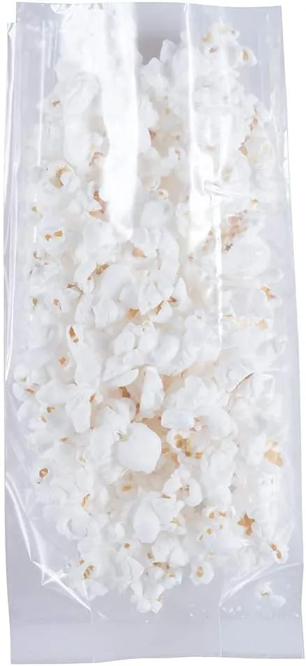 JAM Paper Cello Bags - Medium - 3 1/2 x 2 x 7 1/2 - Clear - Bulk 100 Bags/Pack