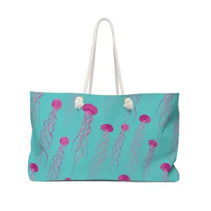 Jellyfish Swimming Weekender Bag