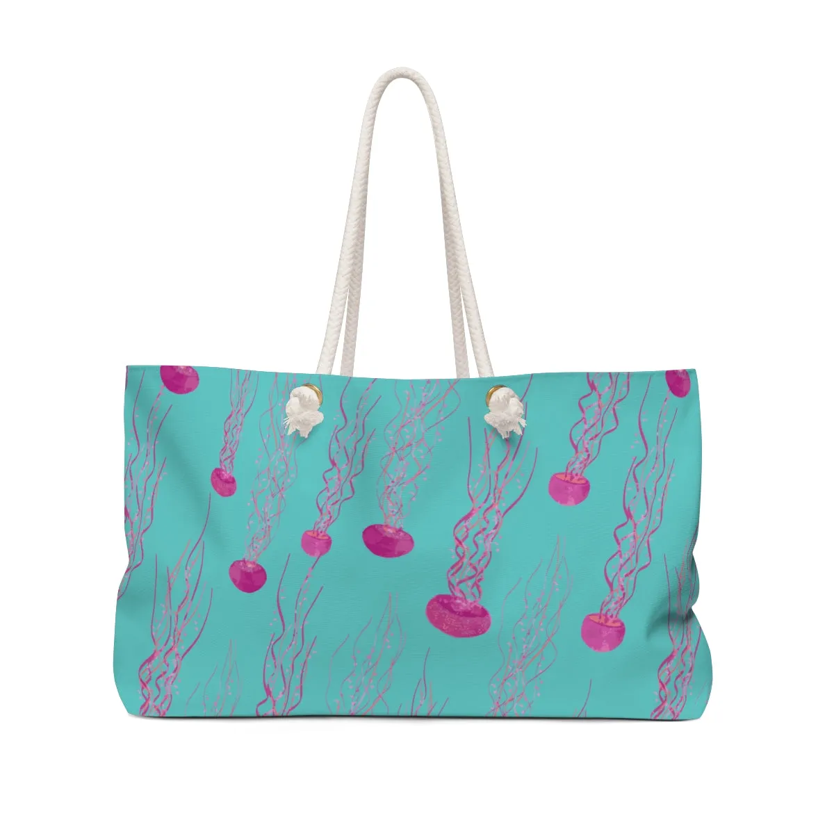 Jellyfish Swimming Weekender Bag