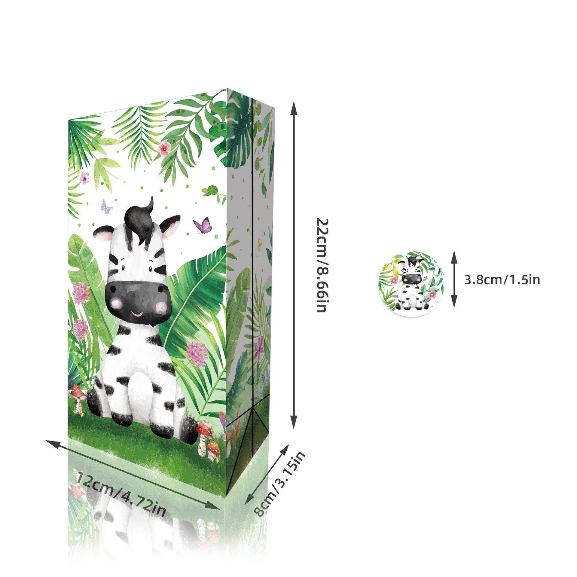 Jungle Animal Kraft Paper Bags 24PCS
