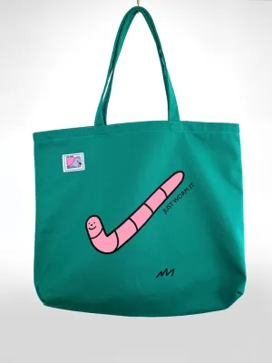 Just Worm It Tote Bag