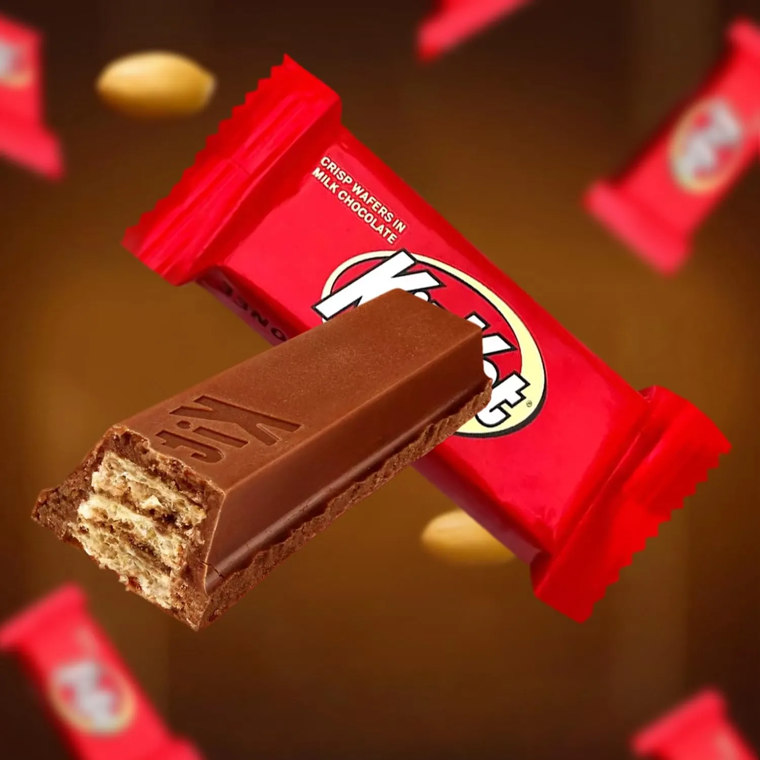 Kandy Korner Chocolate Candy Bars, Pack of KitKats in Bulk, Perfect, Tasty and Convenient Miniatures Candy Bars for Sharing with Friends, Family and Guests - 2lb