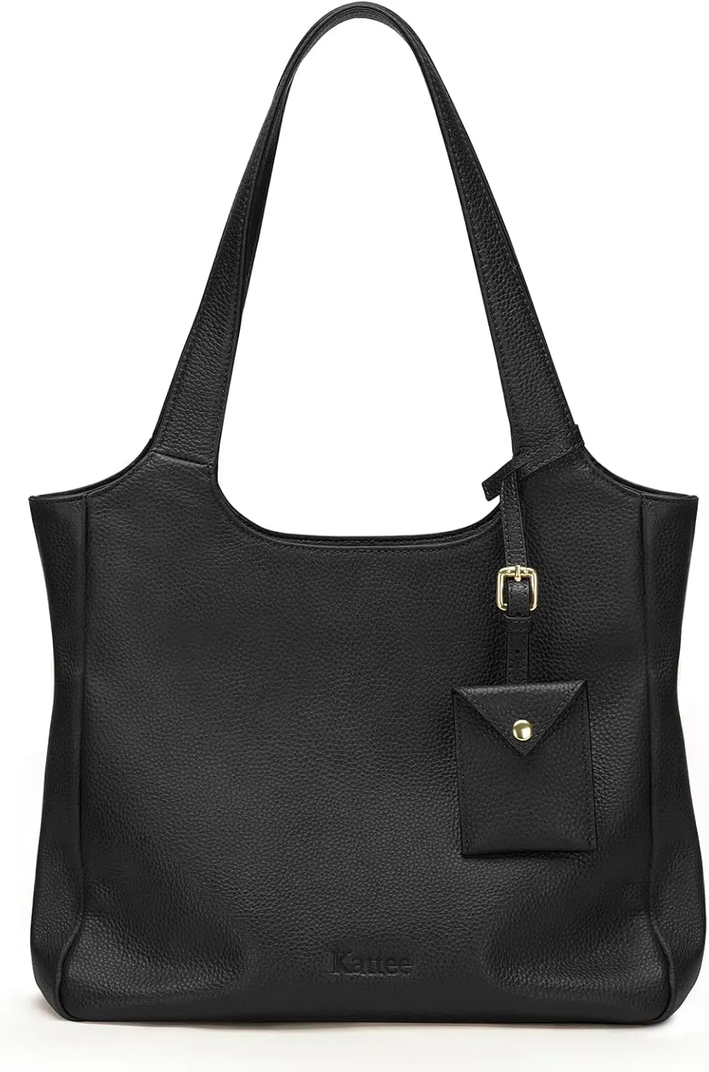Kattee Soft Genuine Leather Shoulder Bag for Women Totes Hobo Purses and Handbags with Coin Pouch