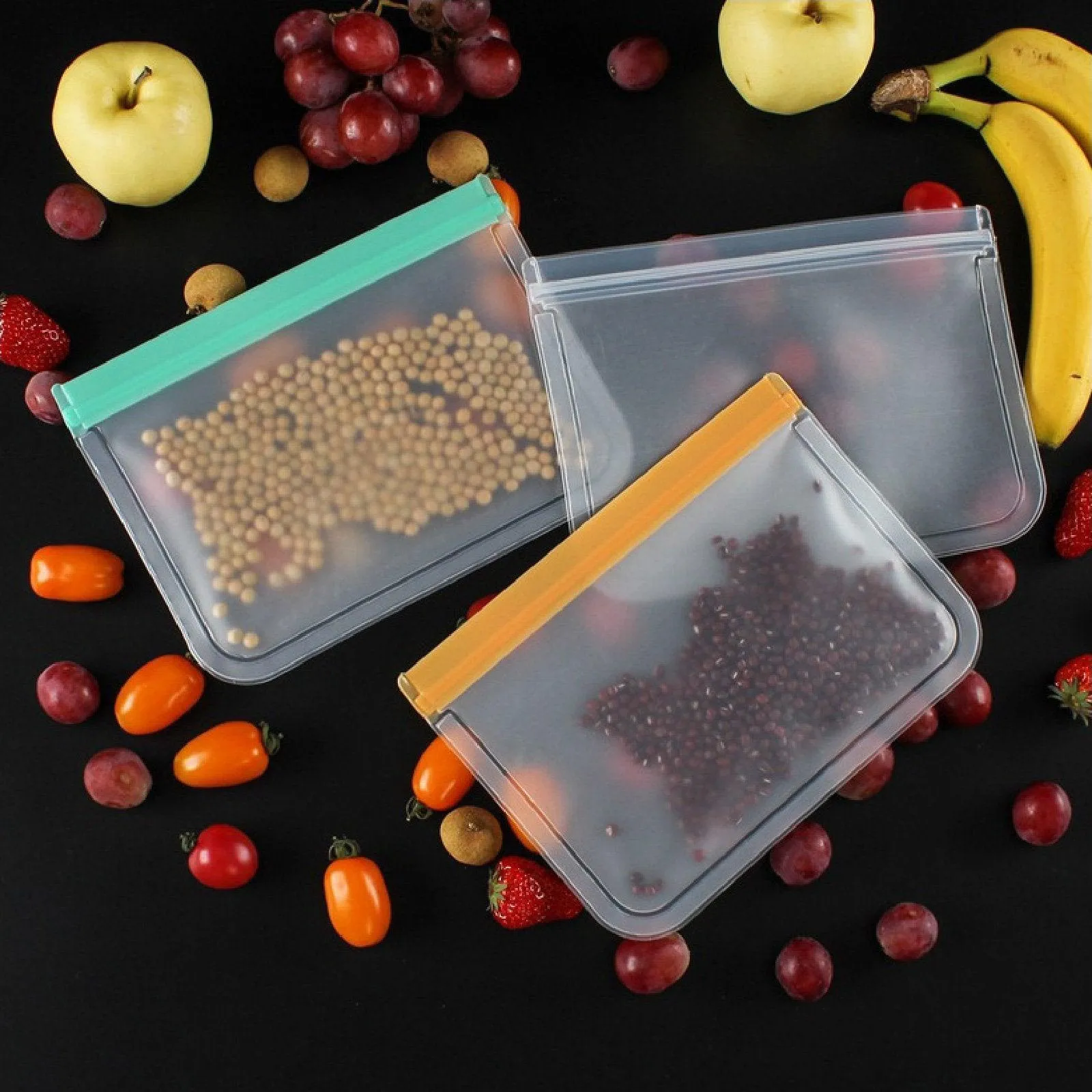 Keep Food Fresh Storage Bags 6Colors 10PCS