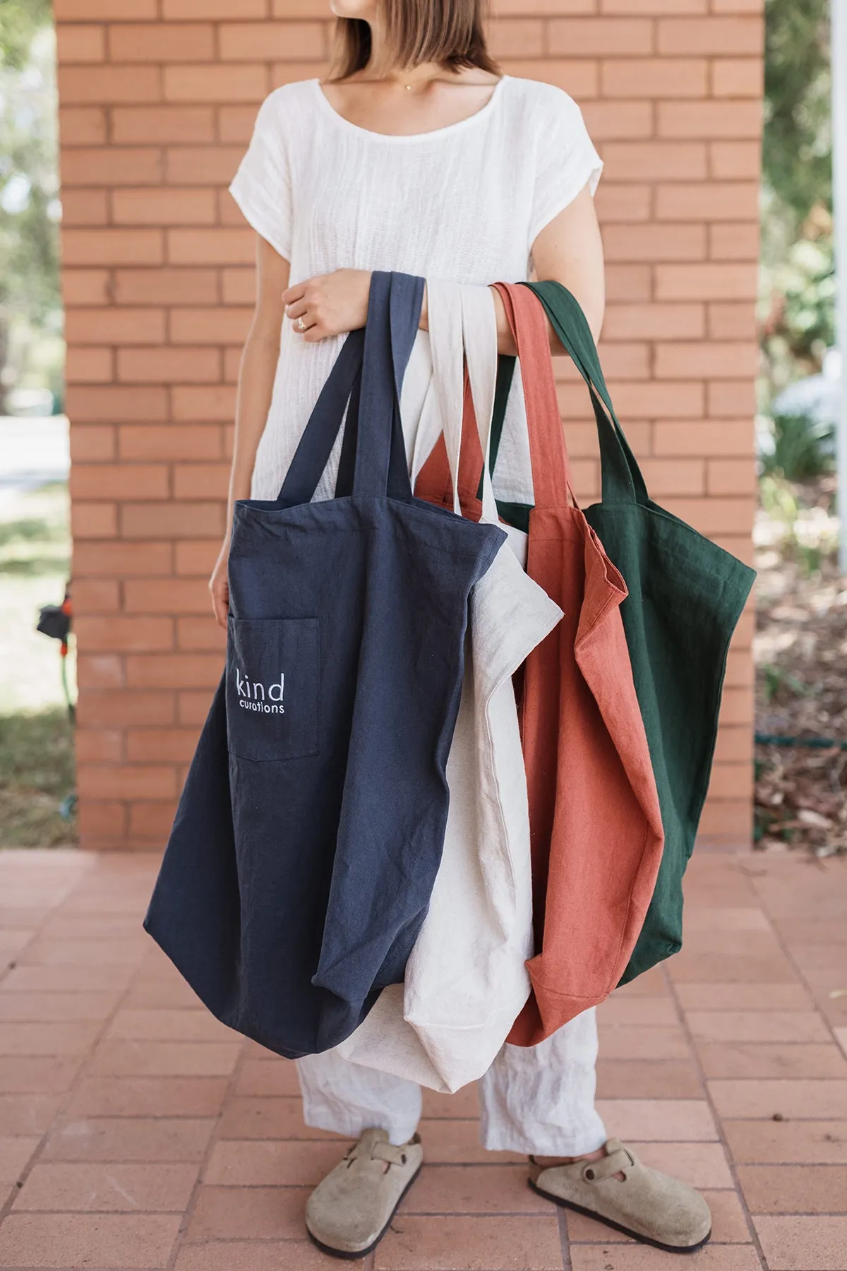 Kind x Worktones Oversized Market Bag - Dark Blue