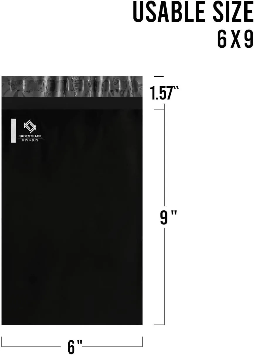 KKBESTPACK 6x9 200 PCS Poly Mailers Shipping Bags for Small Business – Self Sealing Package Envelopes