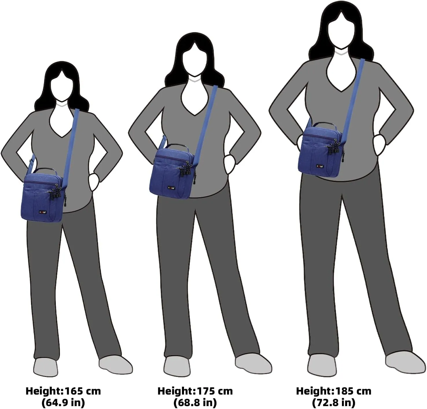 KL928 Men's Messenger Bag - Crossbody Shoulder Bags Travel Bag Man Purse Casual Sling Pack for Work Business