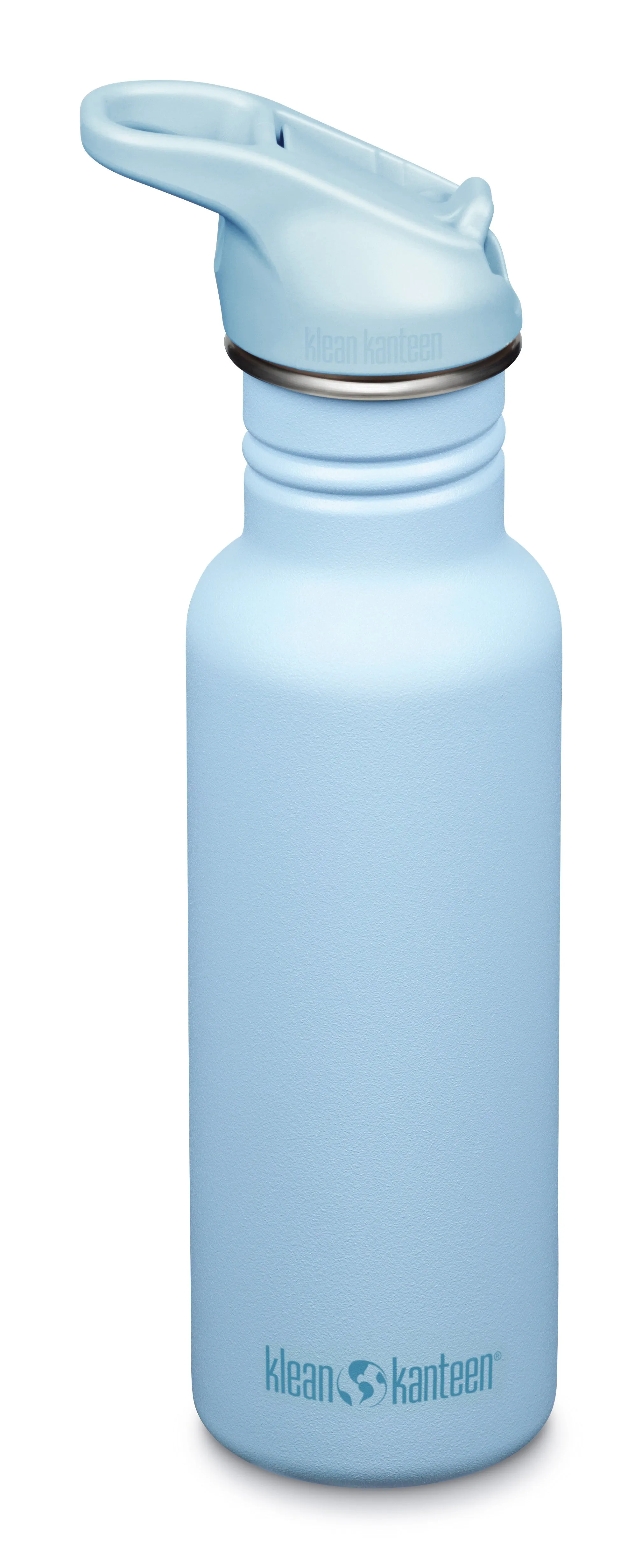 KLEAN KANTEEN Classic 532ml Water Bottle Flip Seal Sports Cap-SKY BLUE