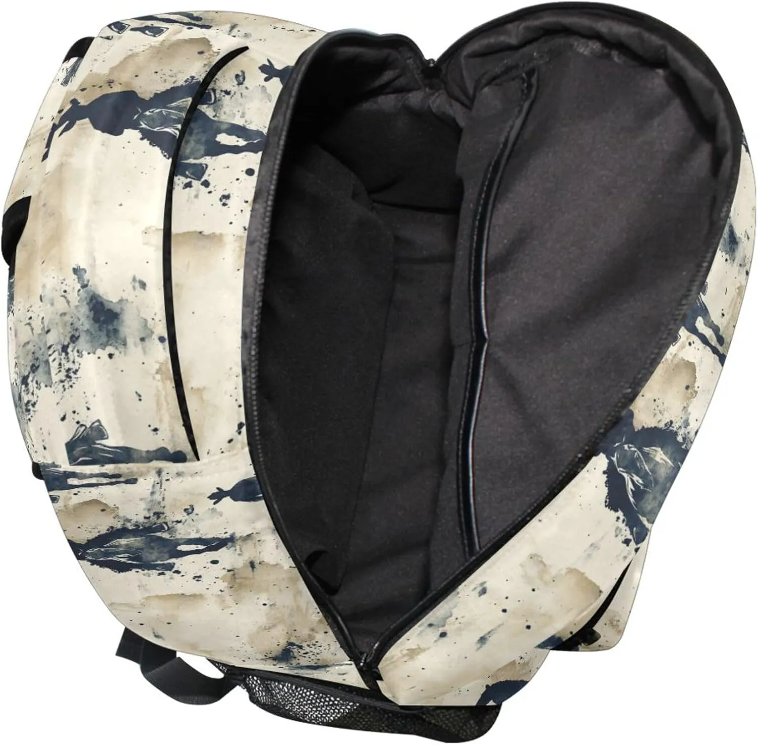 KLL Cute Backpack for Women Men Waterproof Business Work Bag with Chest Strap for Business Work College Travel Trip Style Horse