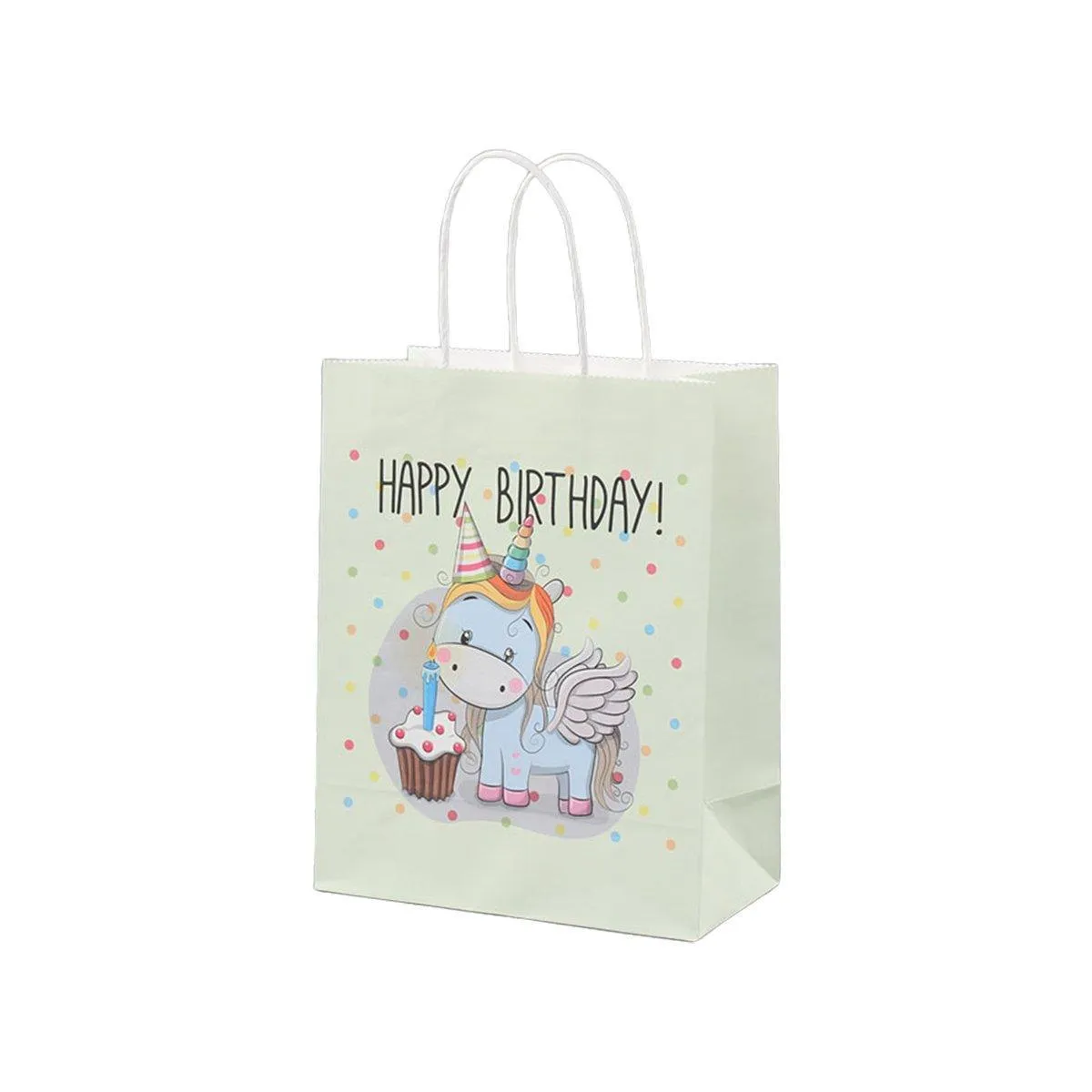 Kraft Paper Bags with Colourful Cartoon 50PCS