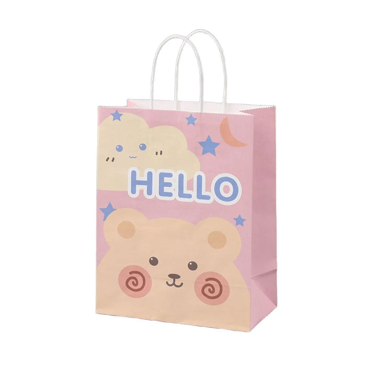 Kraft Paper Bags with Colourful Cartoon 50PCS