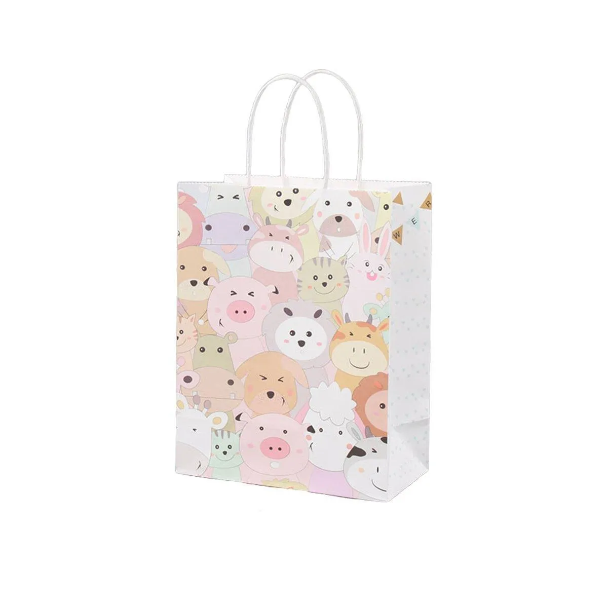 Kraft Paper Bags with Colourful Cartoon 50PCS