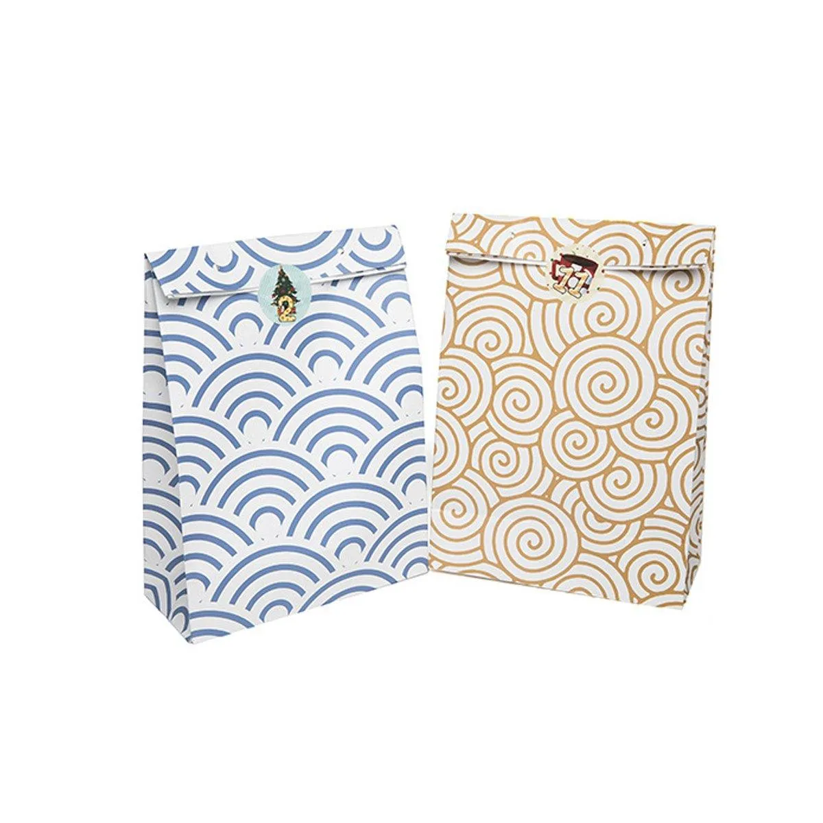Kraft Paper Cakes Cookies Party Favor Bags White 40PCS