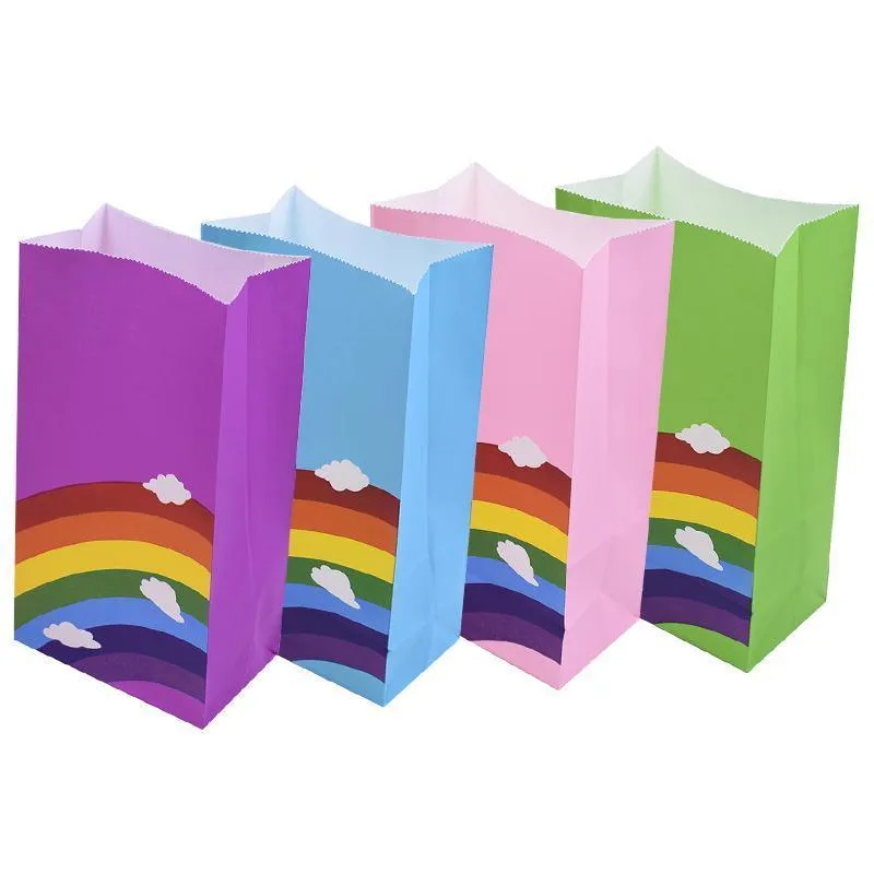Kraft Paper Candy Bags 80PCS 8Colours