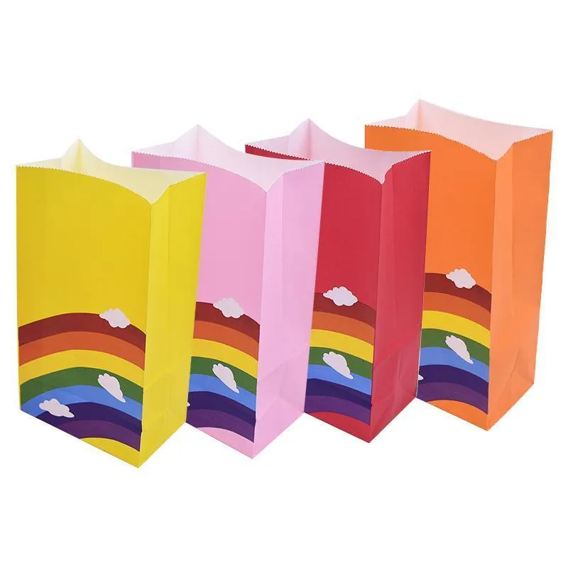 Kraft Paper Candy Bags 80PCS 8Colours