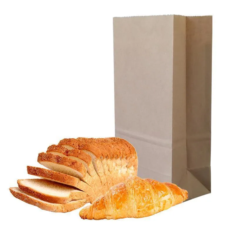 Kraft Paper Food Bags 100PCS 4Styles Kraft