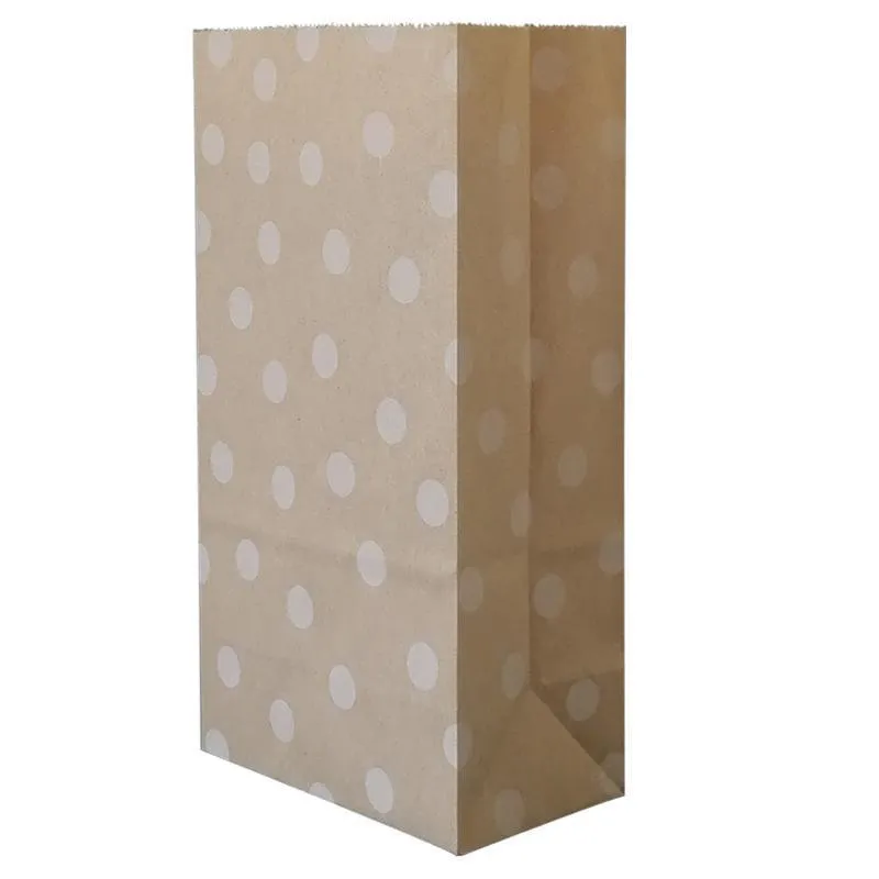 Kraft Paper Food Bags 100PCS 4Styles Kraft