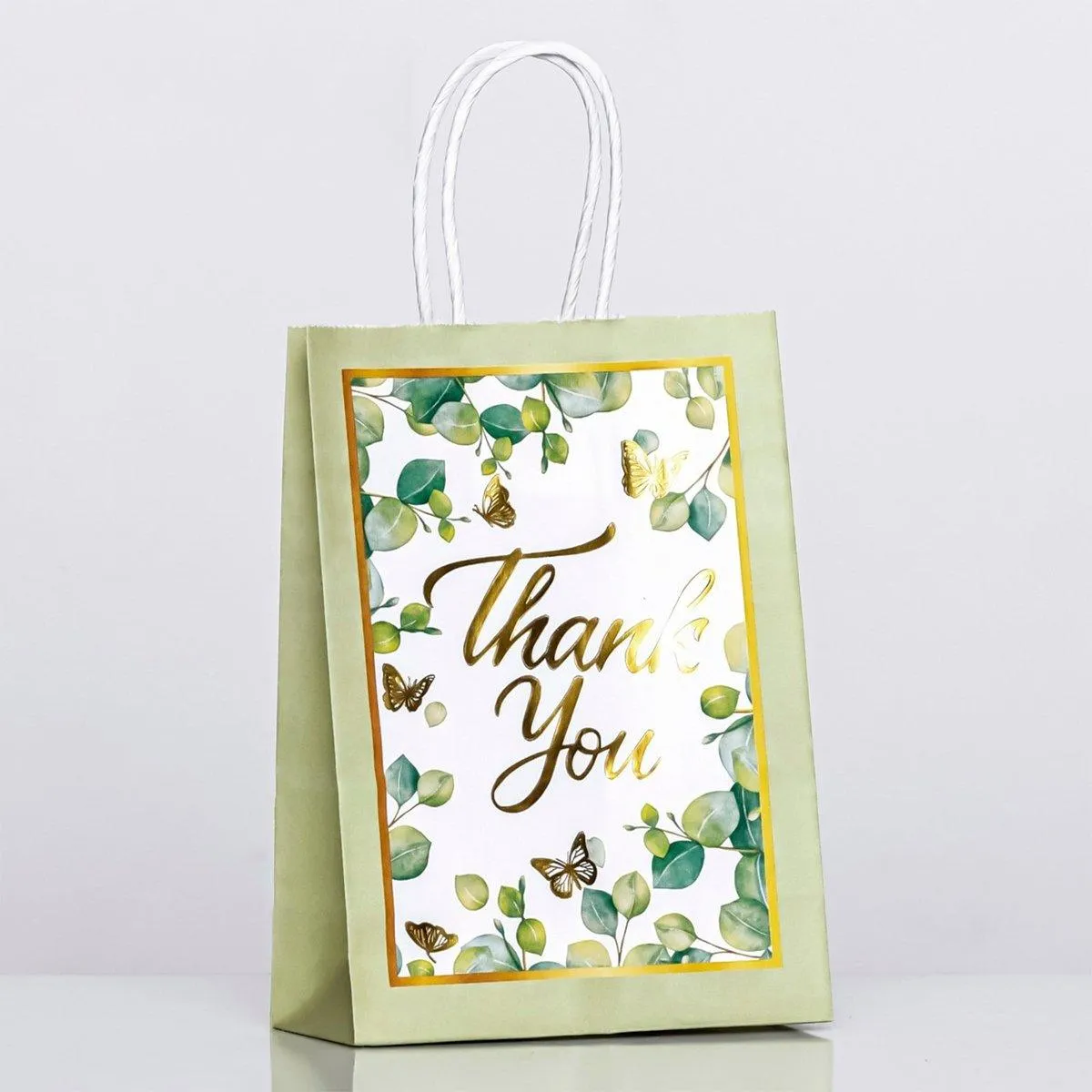 Kraft Paper Gift Bags Tote Shopping Bags 30PCS
