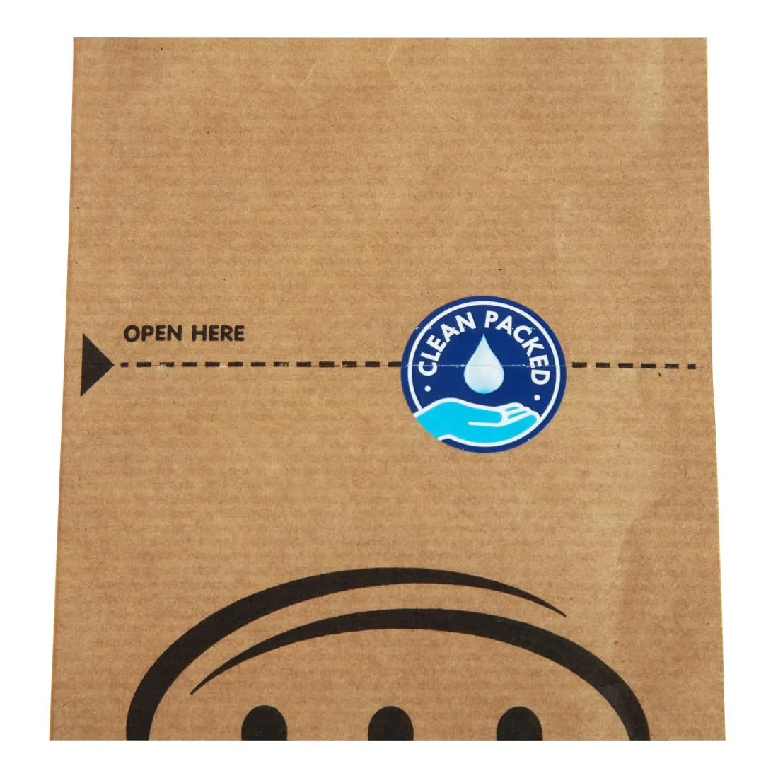 Kraft Recyclable Sealable Paper Cutlery Bags (2000 pack)