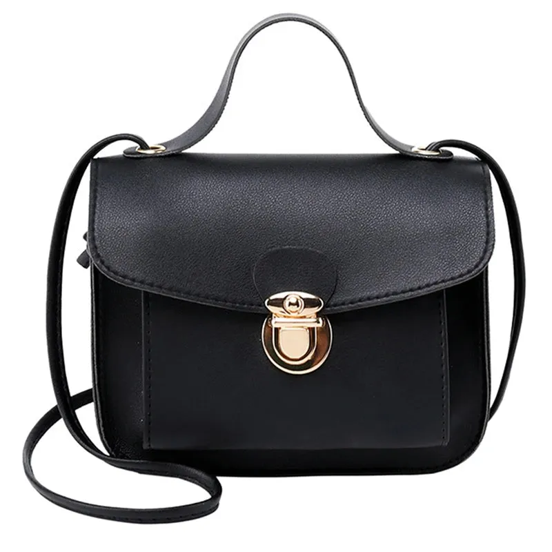 Ladies Shoulder Bags New Cute Square PU  Hot Sale Girls Small Bag Pure Color Casual Fashion Small Square Bags Diagonal Handbag