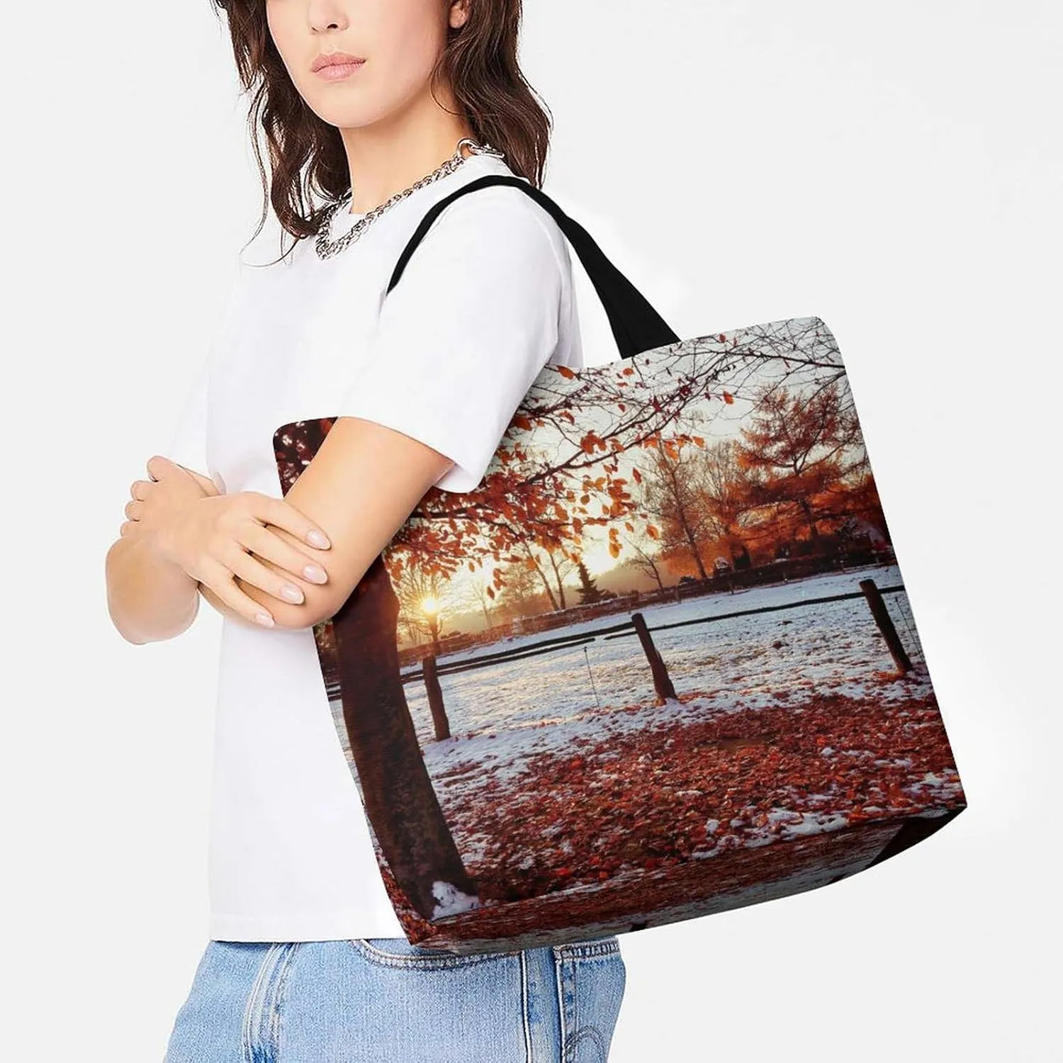 Large Capacity Shopping Tote Bag for Women, Girls