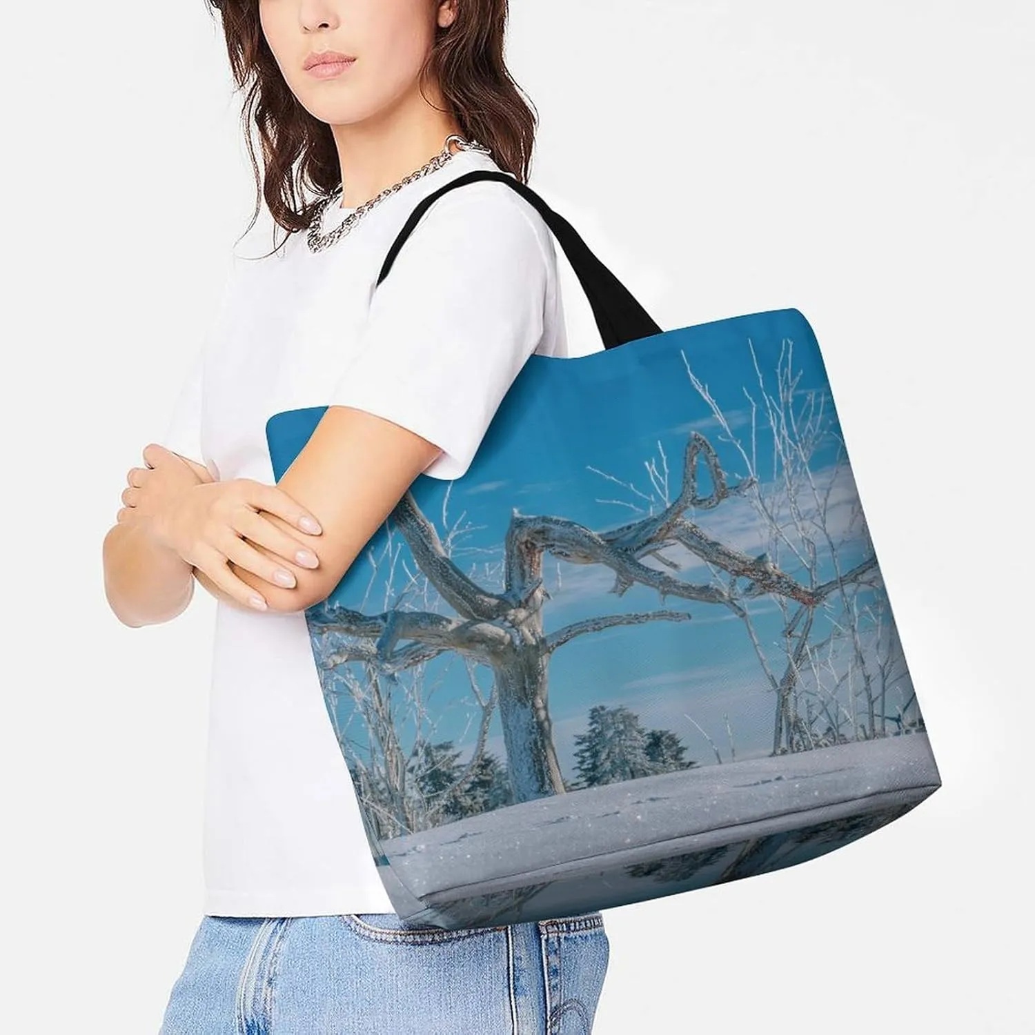 Large Capacity Shopping Tote Bag for Women, Girls