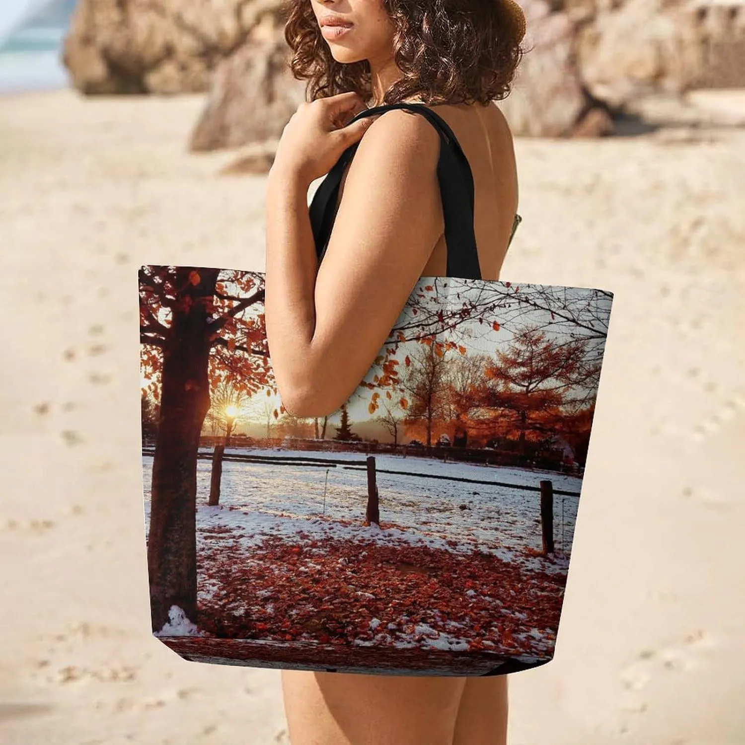 Large Capacity Shopping Tote Bag for Women, Girls