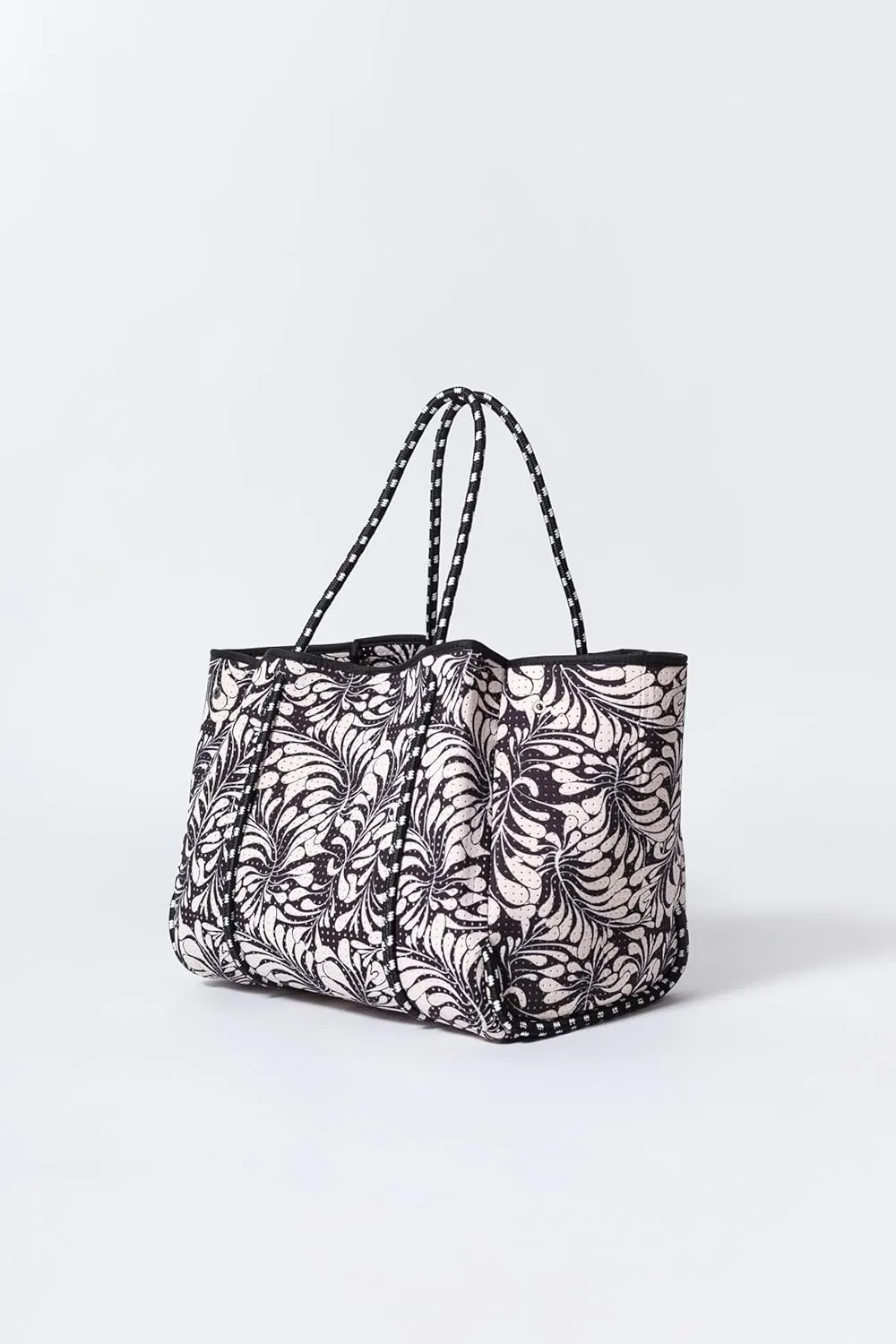 Large Neoprene Tote Bag for Women - Printed Everyday Designer Handbag