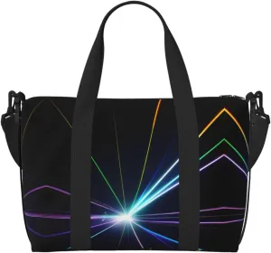 Laser light Duffel Bags for Traveling - Lightweight Personal Item Travel Bags for Women, Gym Bags for Men