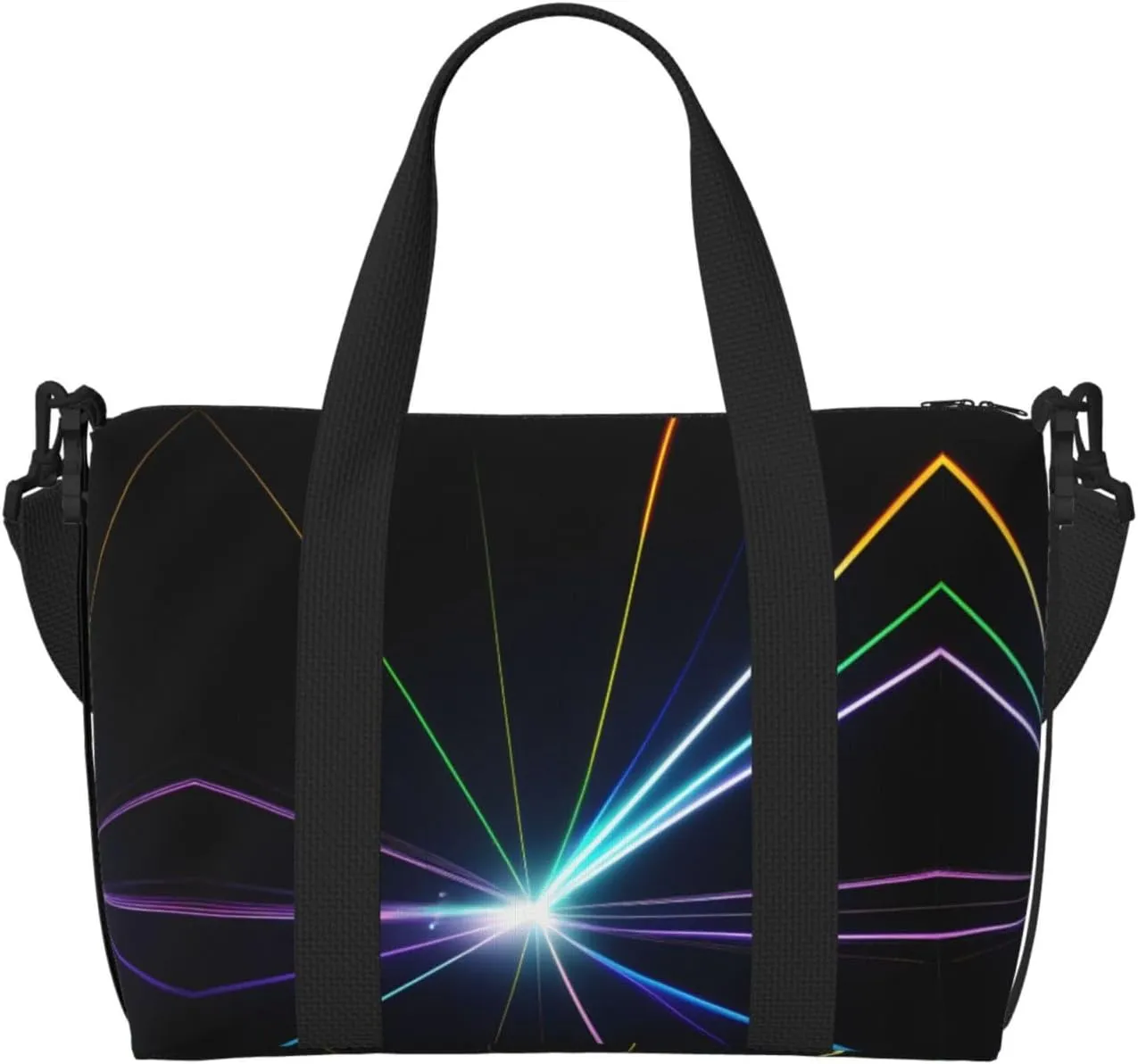 Laser light Duffel Bags for Traveling - Lightweight Personal Item Travel Bags for Women, Gym Bags for Men